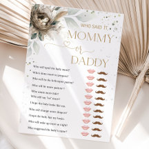 Kapa Neutralten Rustic Fores Baby Shower Gamar-bil