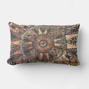 Kapa Primitive Hawaiian Tatto Tapa Lumbarkudde