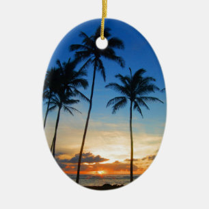 Kapaa Kauai Hawaii Julgransprydnad Keramik