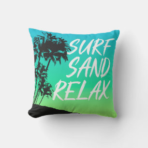 Kapaa Sunset Hawaiian Palmträd Reversibel Kudde