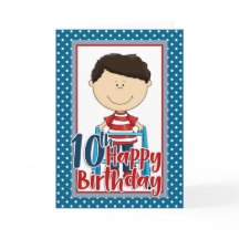 Kapabel pojke med Walker - Lycklig 10:e födelsedag