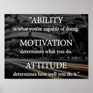 Kapacitet motivation, inställning poster