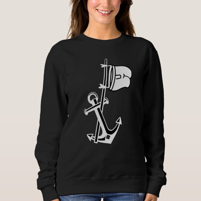 Kapacitetsbåtens ankchor-kapten t shirt (Framsida)