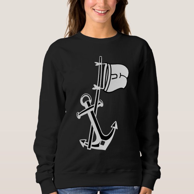 Kapacitetsbåtens ankchor-kapten t shirt (Framsida)