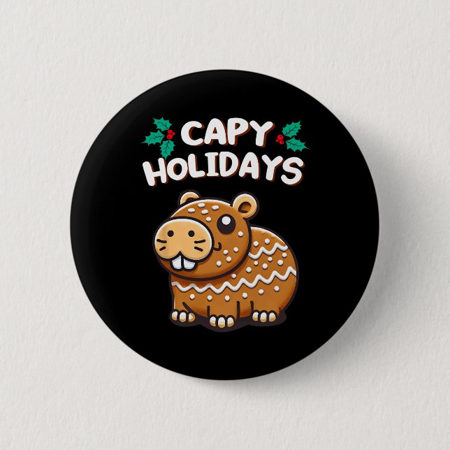 Kapade Helgdagar julklapp Gingertea Cookie Knapp (Framsida)