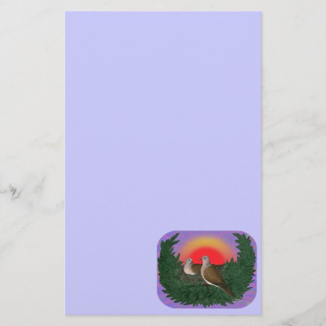 Kapande duvor brevpapper (Framsida)