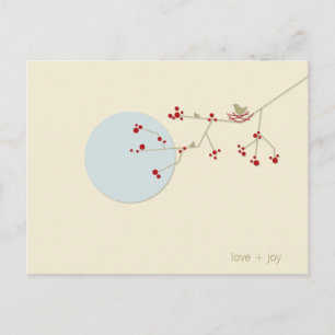 Kapande vykort för fågel och familj Baby Tack