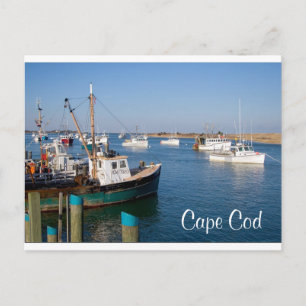 Kapcod Chatham Mass Boats i Bay-postkortet Vykort