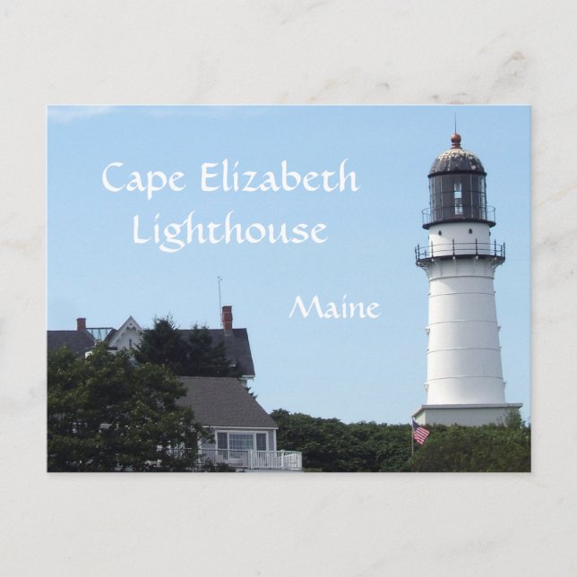 KapElizabeth Lighthouse-vykort Vykort (Framsida)