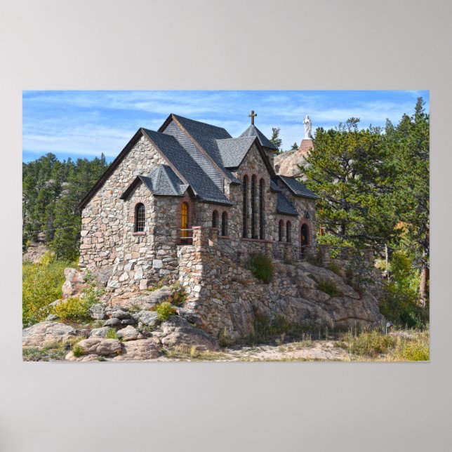 Kapell på berget, Allenspark, Colorado Poster (Framsidan)