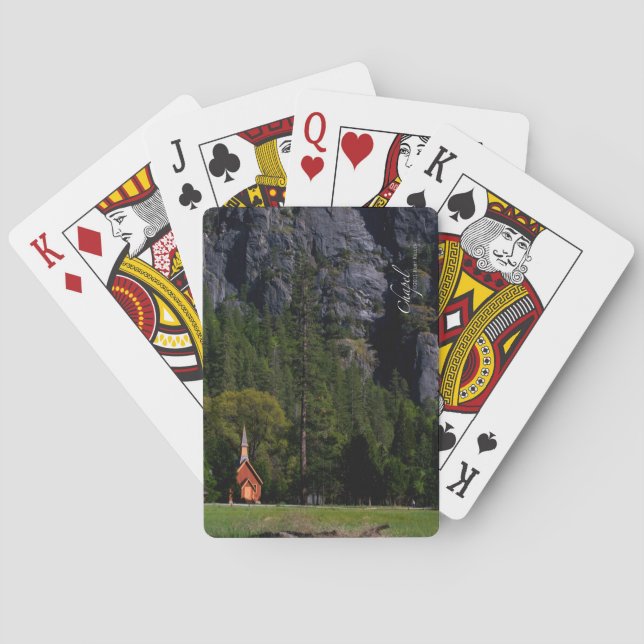 Kapell på Yosemite Spel Kort (Baksidan)