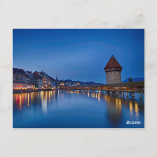 Kapellbrücke i Luzern Vykort