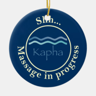 Kapha (vatten), massage Door Hangers Julgransprydnad Keramik