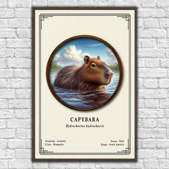 Kapibar Zoologisk Serie Poster (Skapare uppladdad)