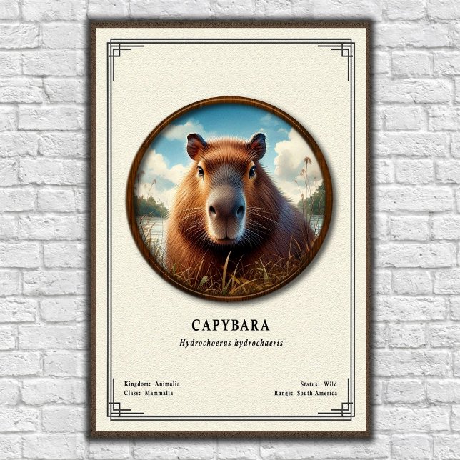 Kapibar Zoologisk Serie Poster (Skapare uppladdad)