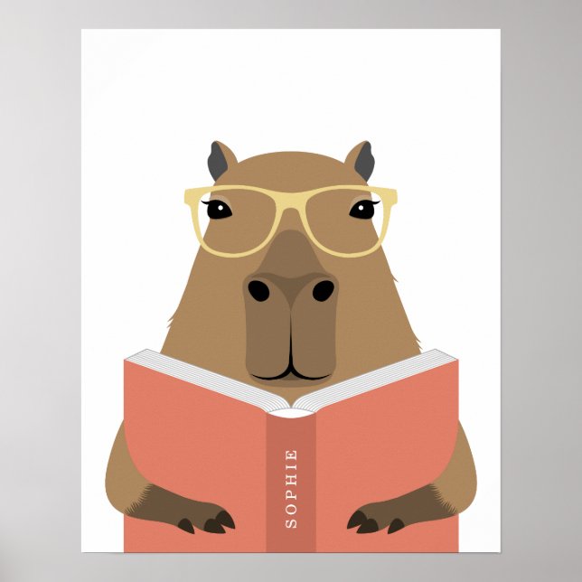 Kapibarapersonlig utskrift poster (Framsidan)