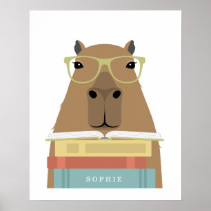 Kapibarapersonlig utskrift poster