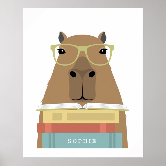 Kapibarapersonlig utskrift poster (Framsidan)