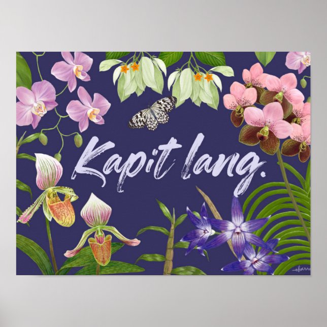 ’Kapit lang’ (Häng in där) Filipino Motivational Poster (Framsidan)