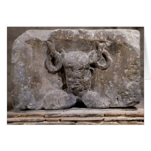 Kapital i Nautes-pelaren som skildrar Cernunnos Hälsningskort