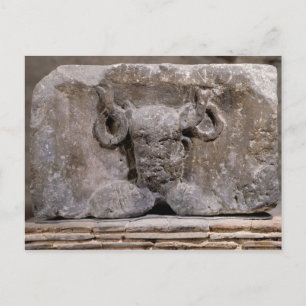 Kapital i Nautes-pelaren som skildrar Cernunnos Vykort