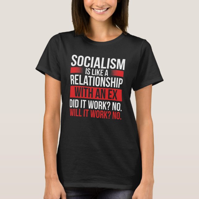Kapitalism - antisocialismen på den fria marknaden t shirt (Framsida)