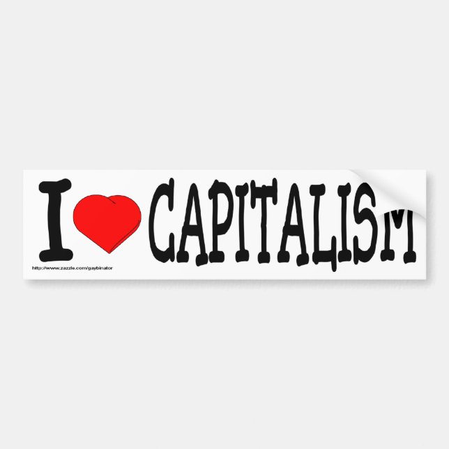 Kapitalism är bra bildekal (Framsidan)