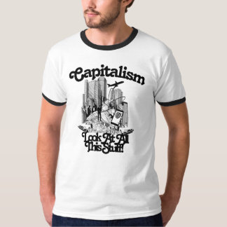 Kapitalism är den äckliga ringeren t-shirt