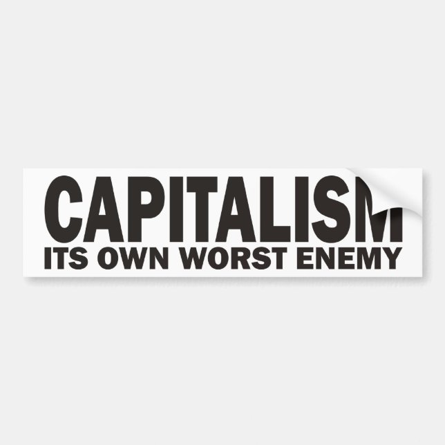 Kapitalism Bildekal (Framsidan)