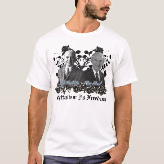 Kapitalism/frihet (rons paul, Mises) t-shirt