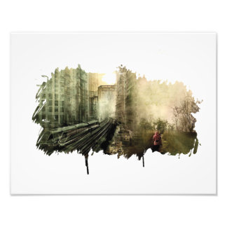 Kapitalism mot natur fototryck