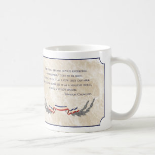 Kapitalism - Winston Churchill Kaffemugg