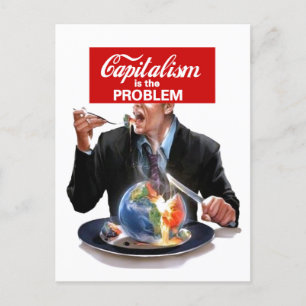 Kapitalismen är problemet vykort