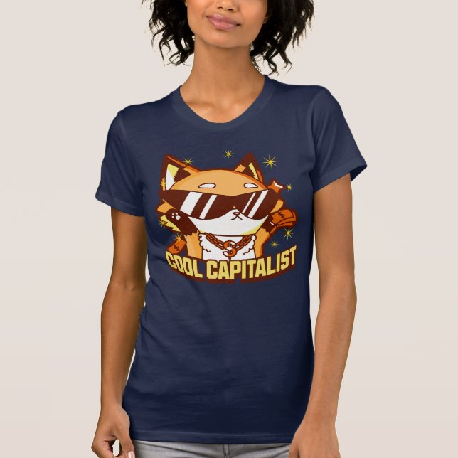 Kapitalistkatt T Shirt (Framsida)