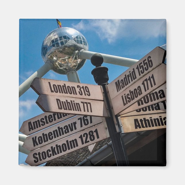 Kapitalstadstecken, Bryssel Magnet (Framsidan)