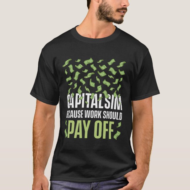 Kapitaltillskott till profitörer Investerare Inves T Shirt (Framsida)
