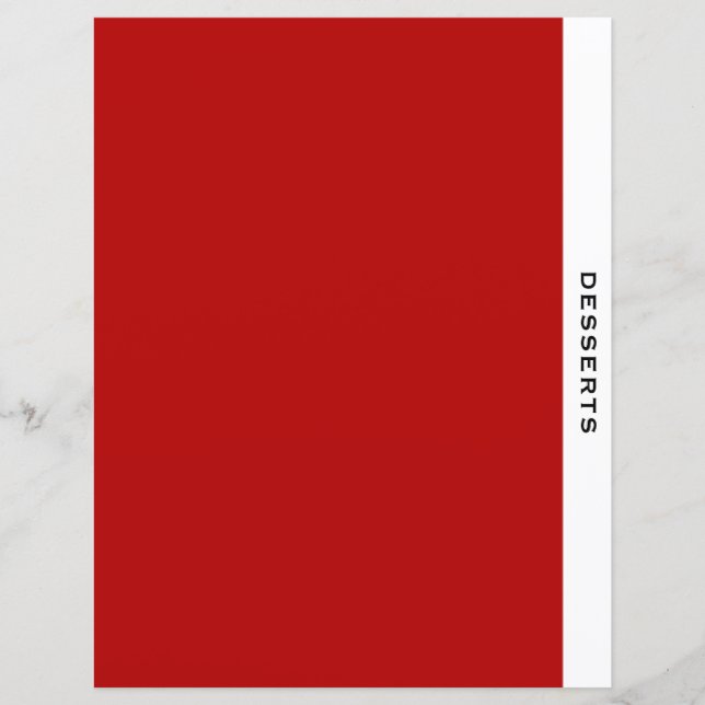 Kapitalutdelning | Desserter | Rött svartvitt (Framsida)