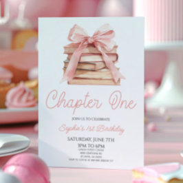 Kapitel 1 Rosa Bow Storybook 1:a födelsedagen Part Inbjudningar