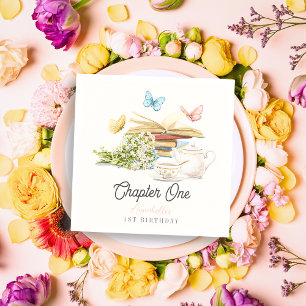 Kapitel 1 Tea Butterfly Storybook 1:a födelsedagen Pappersservett