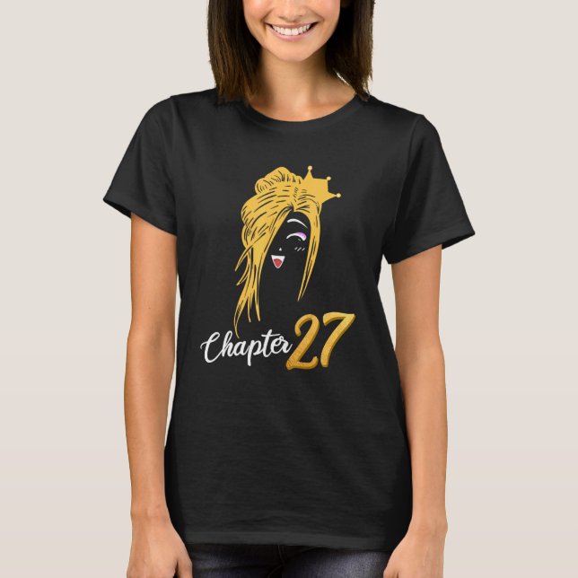Kapitel 27 Birthday Blondie Blond Hair Krona Women T Shirt (Framsida)