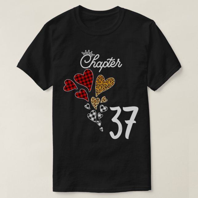 Kapitel 37 Åren 37:e födelsedagen Leopard Buffalo  T Shirt (Design framsida)