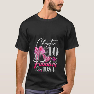 Kapitel 40 Fabulous sedan 1984 40 Birthday Queen T Shirt