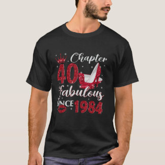 Kapitel 40 Fogel sedan 1984 40 födelsedagspresent T Shirt