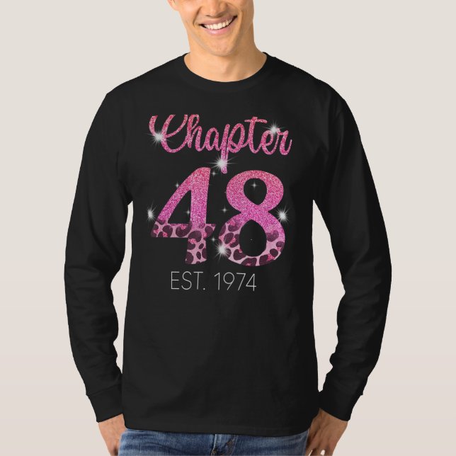 Kapitel 48 år Est 1974 48 födelsedag 1 T Shirt (Framsida)