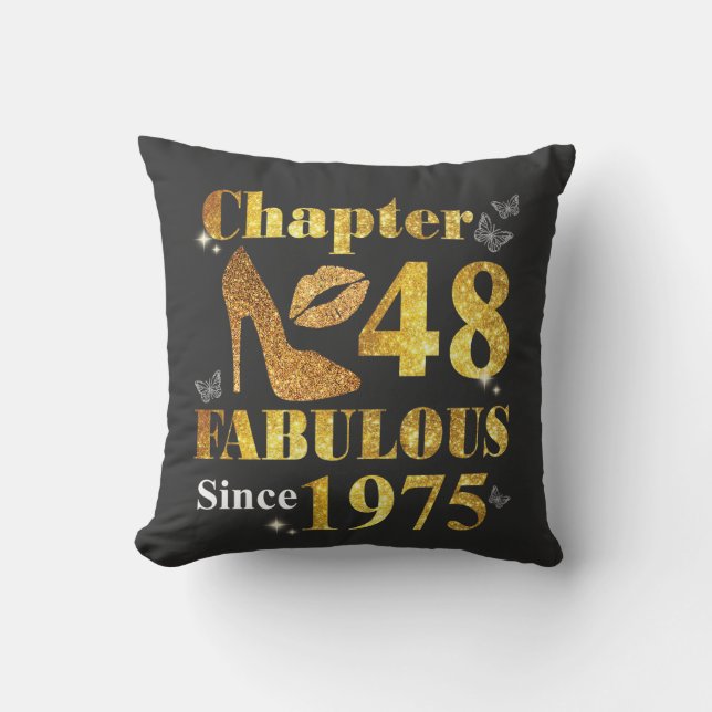 Kapitel 48 Kvinnor 1975 födda Dekorativ kudde (Framsida)