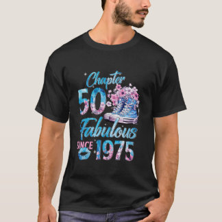 Kapitel 50 Fabulous EST 1975 50 Blommigtens födels T Shirt