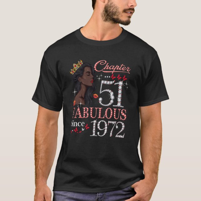 Kapitel 51 Uppluckring sedan 1972 51:a födelsedags T Shirt (Framsida)