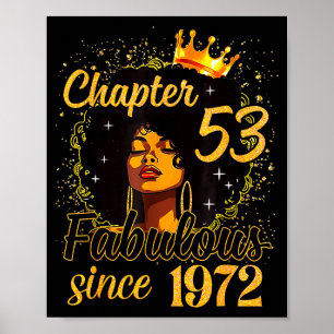 Kapitel 53 Fantastisk Sedan 1972 53-årsdag Kvinnor Poster