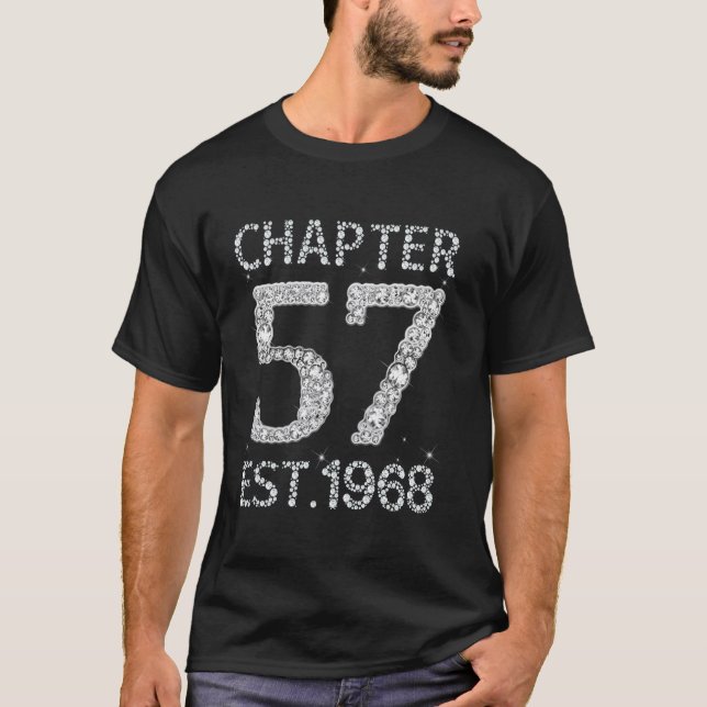 Kapitel 57 EST 1968 Glad 57-årspresent för H T Shirt (Framsida)