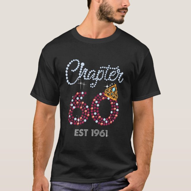 Kapitel 60 år Est 1961 60 Födelsedag T Shirt (Framsida)